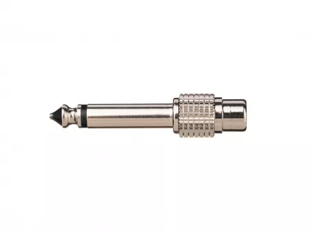 Переходник (разъем переходной) 1/4" (6,35мм), моно, штекер - RCA, гнездо, Soundking, CC301