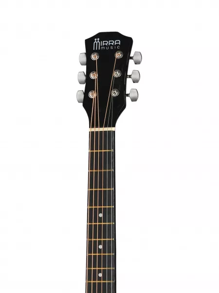 Акустическая гитара, с вырезом, черная, с аксессуарами, Mirra, MAG-38CKIT-BLK  рис.2 