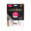 Патч-корд RJ-45 (m)-RJ-45 (m) 0.5м кат.5е ПВХ 26AWG, серый, в пакете, GoPower, 00-00027471