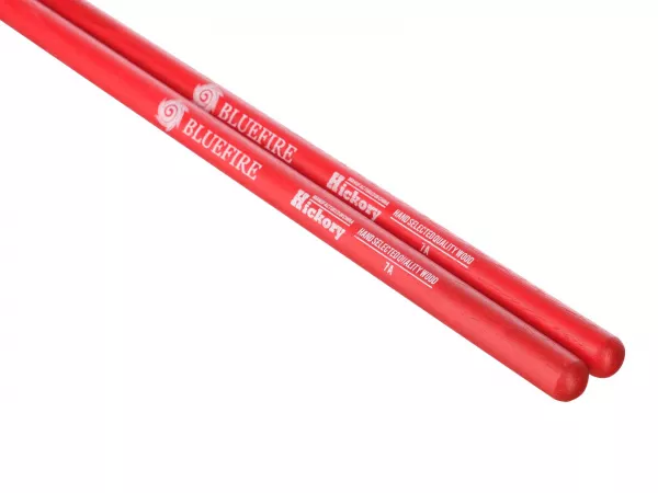 Colored Series Bluefire 7A RED Барабанные палочки, орех гикори, красные, HUN, 10104009  рис.2 