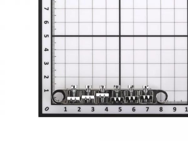 Бридж Tune-O-Matic для 12-струнной гитары, хром, Paxphil, BM120-CR  рис.2 