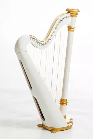 MLH0011 Capris Арфа 21 струнная (A4-G1), цвет - белый глянцевый, Resonance Harps