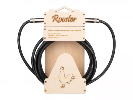 Кабель инструментальный, 3м, прямые коннекоторы, Rooster., RUS1103