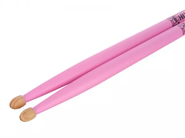 Colored Series 5A PINK Барабанные палочки, орех гикори, розовые, HUN, 1010100201005  рис.2 