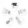 1CWH6-10JS Joe Satriani Медиаторы, белые, 10шт, толстые, Planet Waves