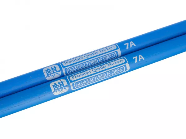 Colored Series QI 7A BLUE Барабанные палочки, орех гикори, синие, HUN, 10103009  рис.2 