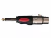 Переходник (разъем переходной) XLR гнездо - 1/4'' моно штекер, Soundking, CXA004