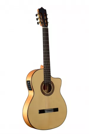 Flamenco Series Классическая гитара, с вырезом, со звукоснимателем, Martinez, MFG-AS-CE