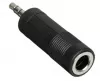 Переходник Jack 3.5мм(m)-Jack 6.3мм(f) черный, GoPower, 00-00032069