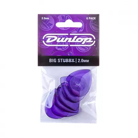Big Stubby Медиаторы 6шт, толщина 2,0мм, Dunlop, 475P2.0