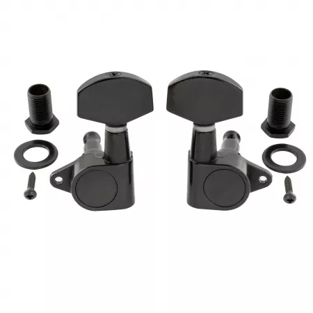 Колки для гитары 3+3, черные, Musiclily, MX1348BK-3MX1349BK-3