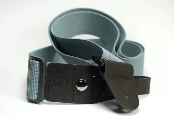 Ремень для гитары, нейлоновый, светло-серый, Mamba straps, MB5072-161  рис.2 