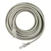 Патч-корд RJ-45 (m)-RJ-45 (m) 10.0м кат.5е ПВХ 26AWG, серый, в пакете, GoPower, 00-00027476