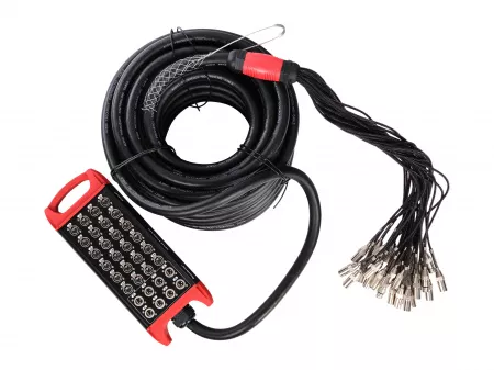 Сценическая коммутационная коробка 24хXLR входа + 8хXLR выходов, 30м, Soundking, BCB407-30m