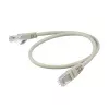 Патч-корд RJ-45 (m)-RJ-45 (m) 0.5м кат.5е ПВХ 26AWG, серый, в пакете, GoPower, 00-00027471