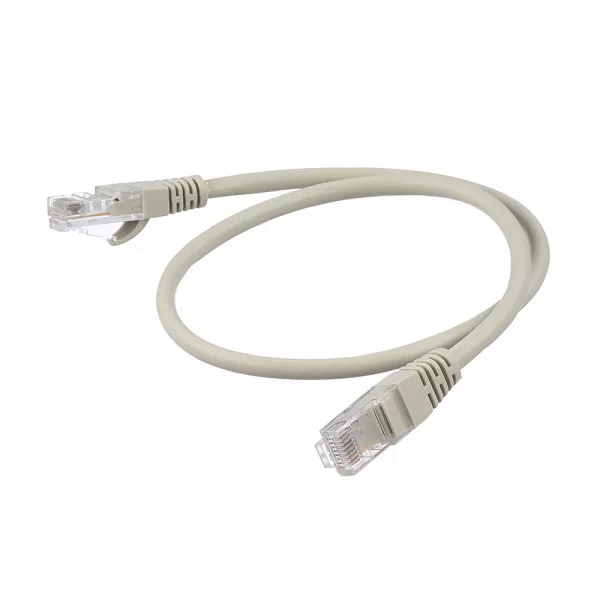 Патч-корд RJ-45 (m)-RJ-45 (m) 0.5м кат.5е ПВХ 26AWG, серый, в пакете, GoPower, 00-00027471  рис.2 