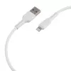 Кабель GP21L USB (m)-Lightning (m) 2.4A силикон белый, GoPower, 00-00028368
