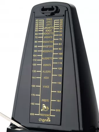Метроном механический черный Cherub, WSM-330BK