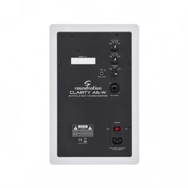 (L870L) Студийный монитор, белый, Soundsation, Clarity-A6-WHT  рис.2 