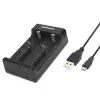LiCharger 4 Зарядное устройство для аккумуляторов Ni-MH/Ni-Cd/Li-ion, 2 слота, GoPower, 00-00015360