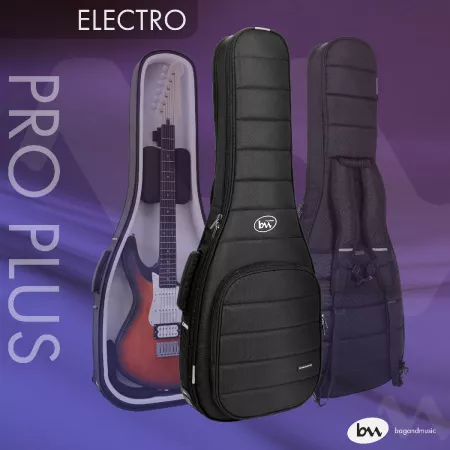 Electro Pro Plus Чехол для электрогитары, черный, BAG&music, BM1136