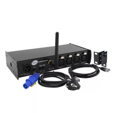 [SL-SDX4CW] Сплиттер DMX512 1вход-4выхода, WiDMX, ТМ Siberian Lighting, splitDMX-X4CW/3PIN.WIDMX