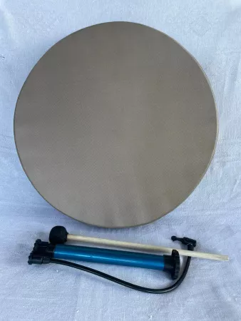 Бубен пневматический, 1 мембрана, синтетика, бежевый, Pangooda Drums, PNG-ПБ-50-Б1
