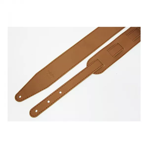 Leather 11 Ремень для гитары, кожаный, карамель, Fidel, FL66019L11  рис.2 