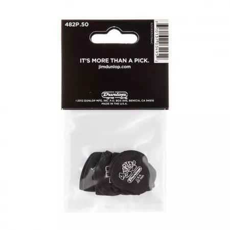 Tortex Pitch Black Jazz III Медиаторы 12шт, толщина 0,50мм, Dunlop, 482P.50