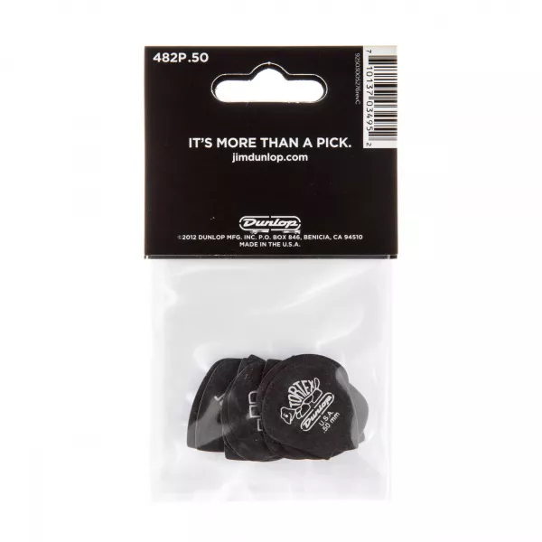 Tortex Pitch Black Jazz III Медиаторы 12шт, толщина 0,50мм, Dunlop, 482P.50  рис.2 
