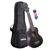 Mahogany Series Укулеле сопрано, с чехлом, черный, Cascha, HH-2262