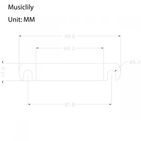 Бридж Tune-O-Matic и стоп-бар для Gibson Les Paul, черный, Musiclily, M678