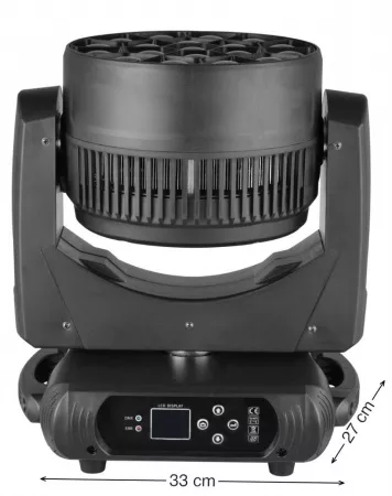 Моторизированная световая "голова", RGBW, LED 19х40Вт, Bi Ray, ML1940W