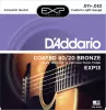 EXP13 COATED 80/20 Струны для акустической гитары Custom Light 11-52 D`Addario