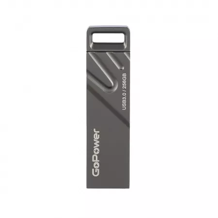 Titan Флеш-накопитель 256GB USB3.0, металл, черный графит, GoPower, 00-00027356