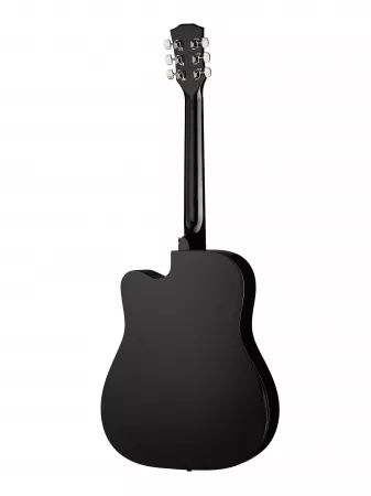 Акустическая гитара, с вырезом, черная, Foix, FFG-4101C-BK