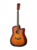 Акустическая гитара 41", с вырезом, санберст, Fante, FT-221-3TS