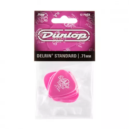 Delrin 500 Медиаторы, 12шт, толщина 0,71мм, Dunlop, 41P.71
