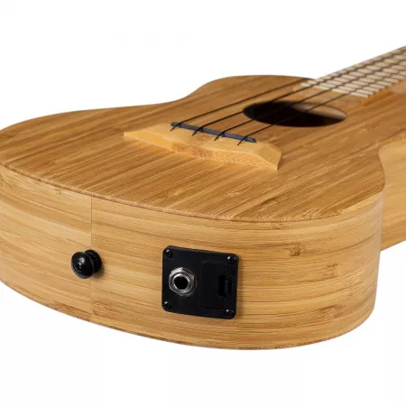 Bamboo Series Укулеле концертный со звукоснимателем, с чехлом, цвет натуральный, Cascha, HH-2313E