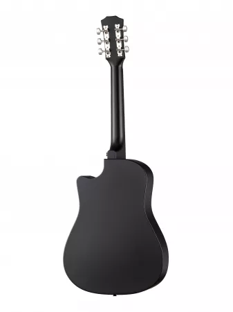 Акустическая гитара из пластика, с вырезом, черная, Foix, FFG-3860C-BK