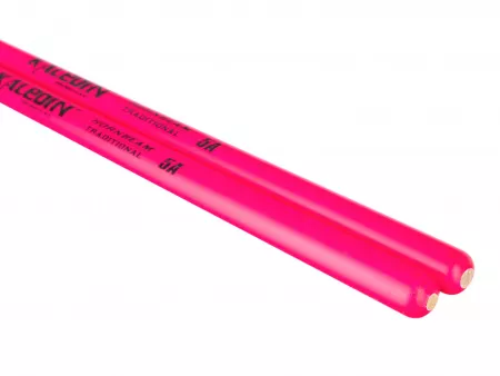 Pink 5A Барабанные палочки, граб, флуоресцентные розовые, Kaledin Drumsticks, 7KLHBPK5A