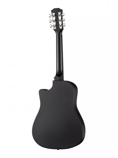 Акустическая гитара из пластика, с вырезом, черная, Foix, FFG-3860C-BK  рис.2 