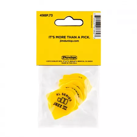 Tortex Jazz III XL Медиаторы 12шт, толщина 0,73мм, Dunlop, 498P.73