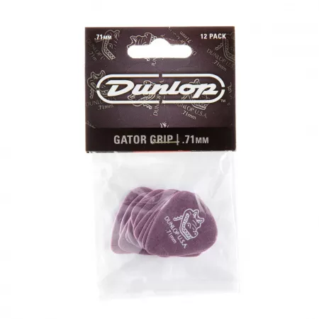 Gator Grip Медиаторы, 12шт, толщина 0,71мм, Dunlop, 417P.71