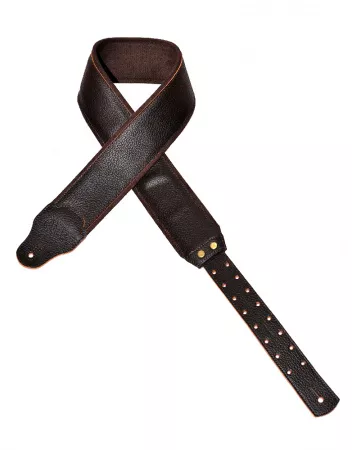 Graham Brown Ремень для гитары, кожаный, коричневый, RightOn Straps, 8401030030357