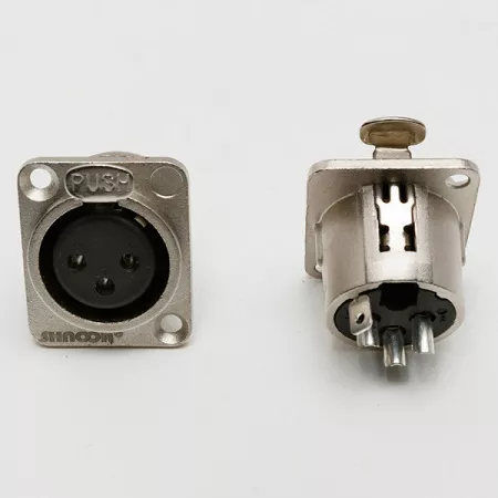 S3FDX Разъем панельный XLR 3p female, SHNOOR
