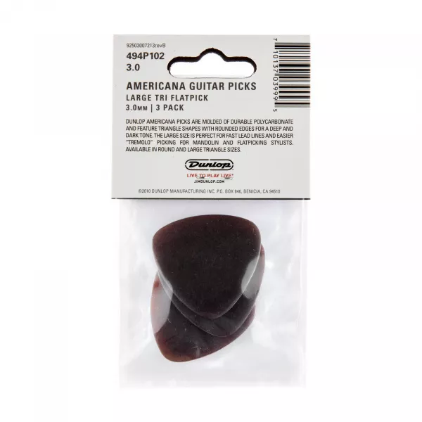 Americana Large Медиаторы треугольные, 3шт, Dunlop, 494P102  рис.2 
