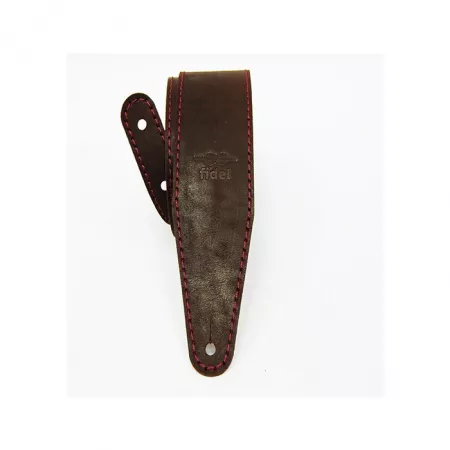Leather 11 Ремень для гитары, кожаный, махагон, Fidel, FL66014L11