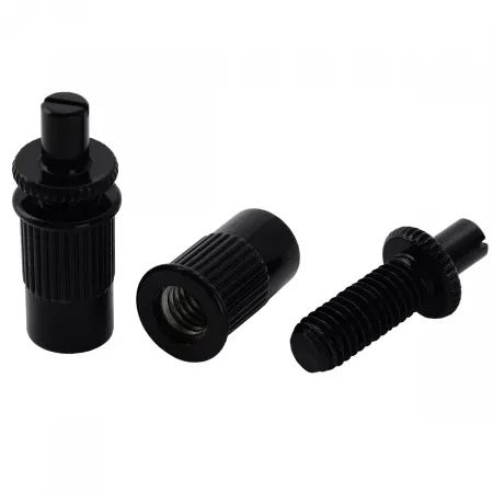 Опоры бриджа Tune-O-Matic Nashville, 2шт, черные, Musiclily, MX2209BK-2