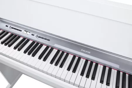 Цифровое пианино на стойке с педалями, белое, Nux, NCK-330-WH
